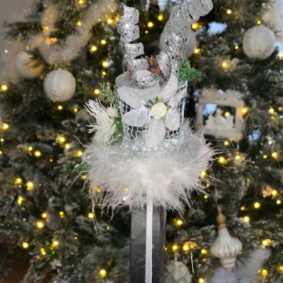 Christmas Mirrored Mini Top hat Headband, Tacky Christmas Party, Ugly Sweater Ch main image 11